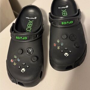Black Gaming Console Crocs women’s 12, men’s 10